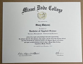 order Miami Dade college degree