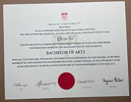 buy fake McGill University diploma