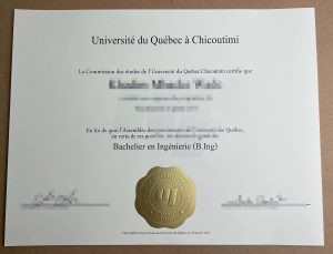 buy Université du Québec à Chicoutimi Certificate