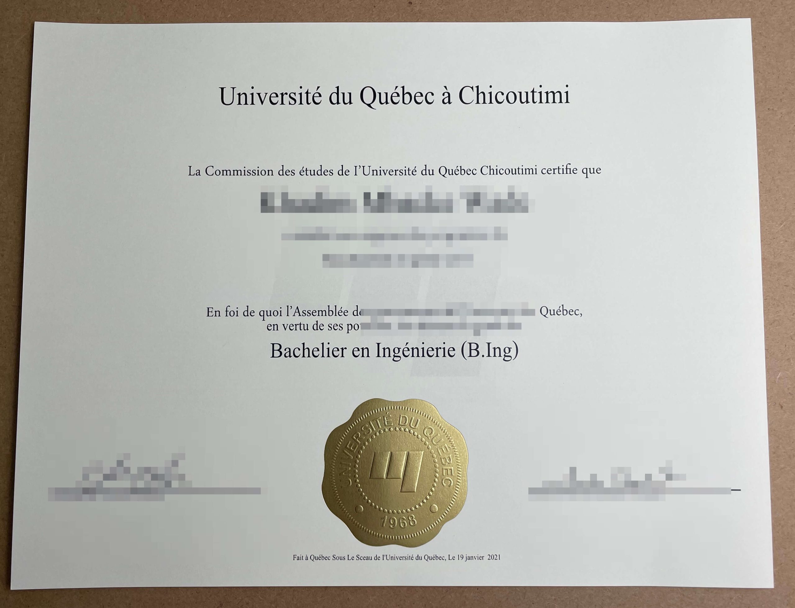 Read more about the article Where To Buy Université du Québec à Chicoutimi Certificate?