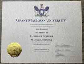 order Grant Macewan University certificate