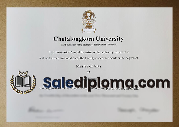 make a fake Chulalongkorn University certificate