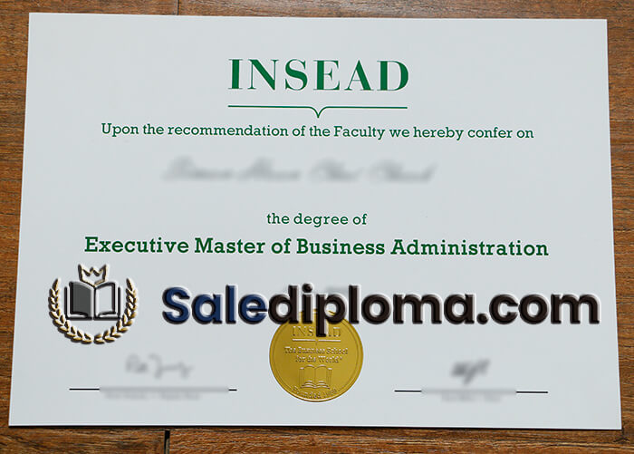 get INSEAD certificate