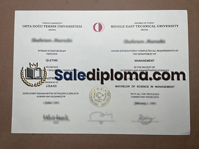 order Middle East Technical University diploma