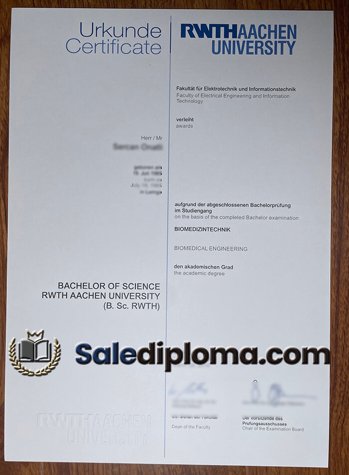 Buy Rwth Aachen University diploma.