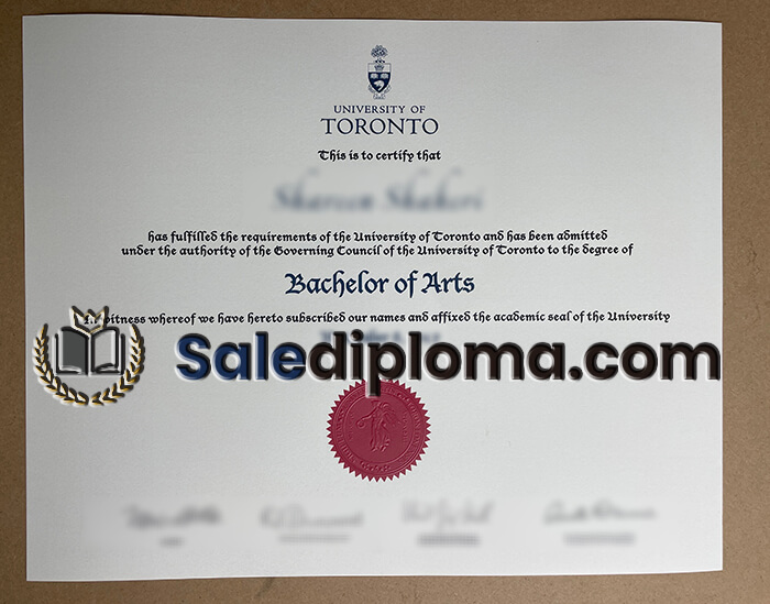 get University Toronto certificate