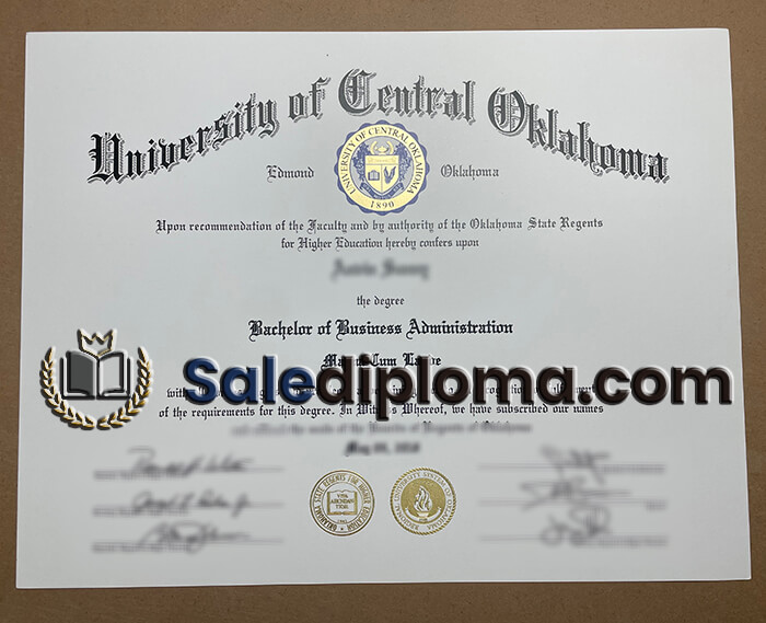 buy University of Central Oklahoma degree