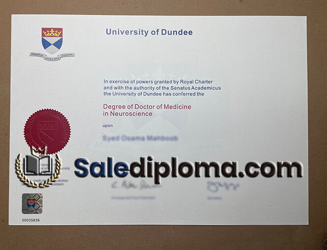 buy University of Dundee fake diploma