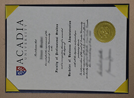 obtain Acadia University degree