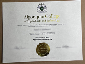 order Algonquin College diploma