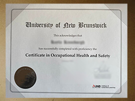 buy University of New Brunswick certificate