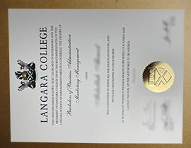 order Langara College certificate