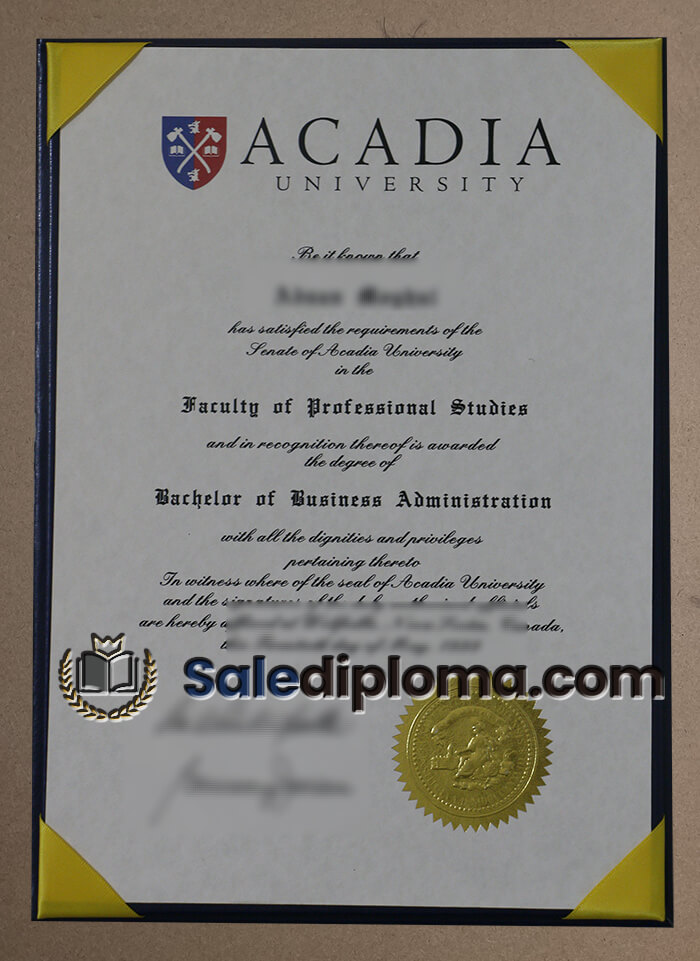 obtain Acadia University degree