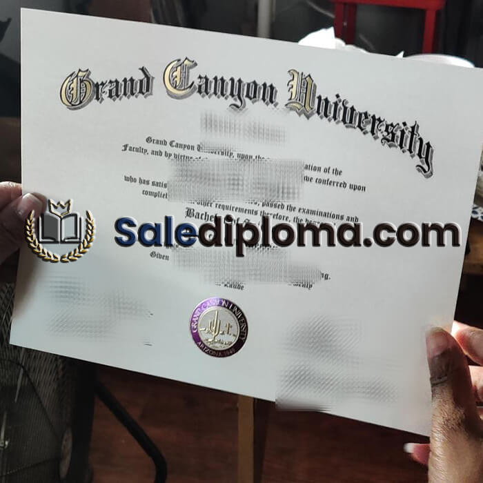 order Grand Canyon University certificate