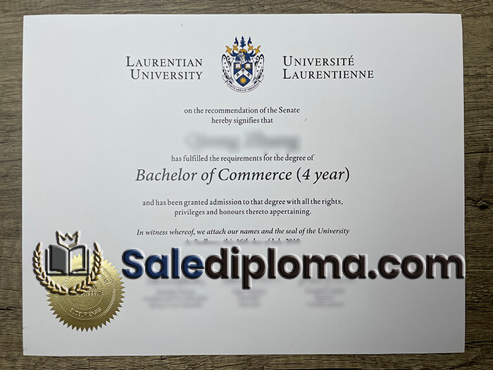 get Laurentian University certificate