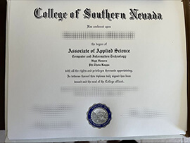 order Southern Nevada College certificate