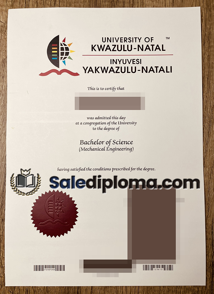 get University Kwazulu Natal certificate
