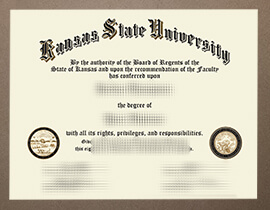 order University of Kansas certificate