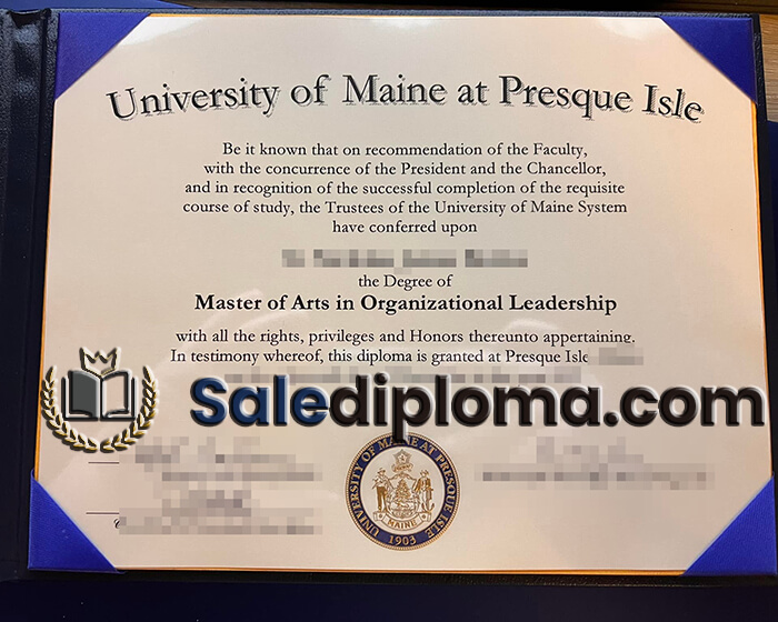obtian University of Maine certificate