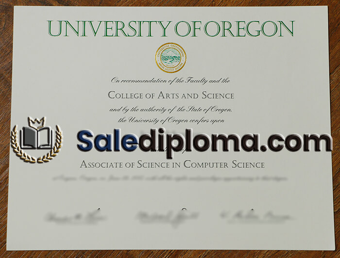 get University of Oregon certificate
