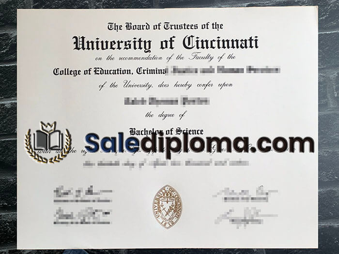 get University of Cincinnati fake degree