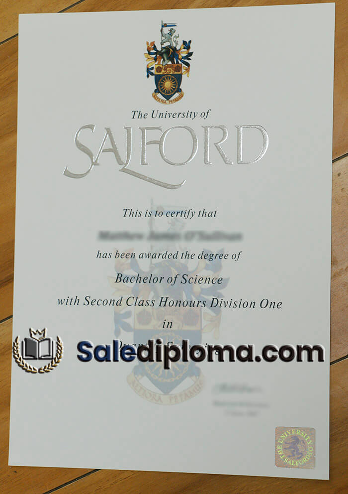 get University of Salford degree