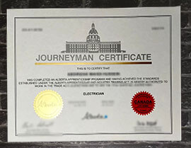 Order Alberta Journeyman Certificate