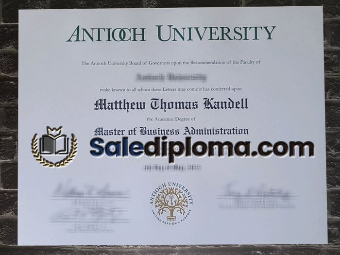 order Antioch University certificate