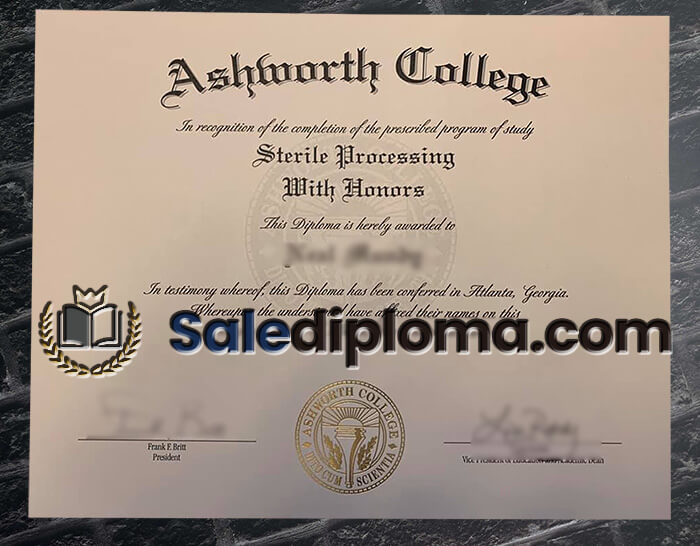 buy Ashworth College diploma