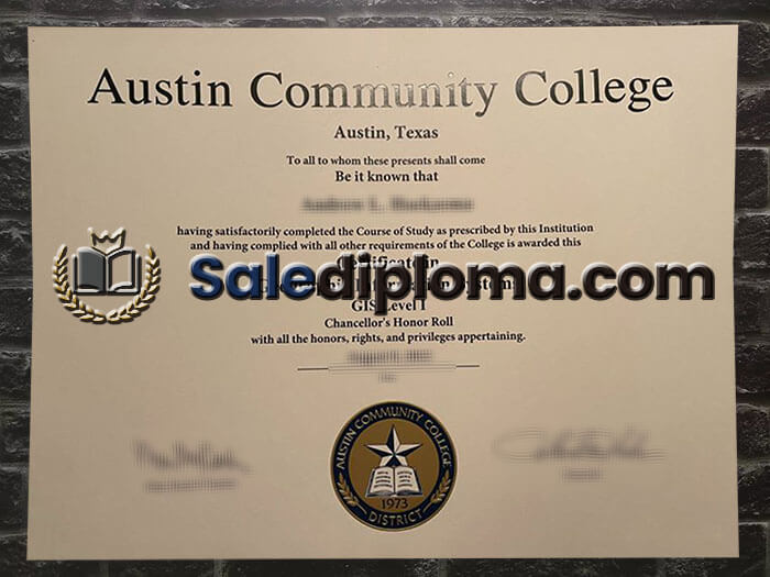 buy Austin Community College diploma