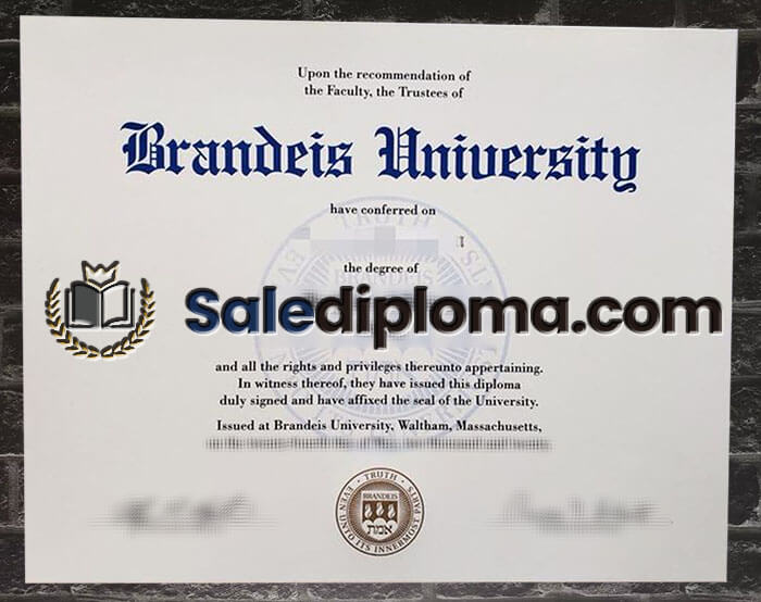 order Brandeis University diploma
