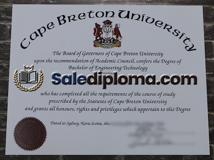 buy Cape Breton University degree