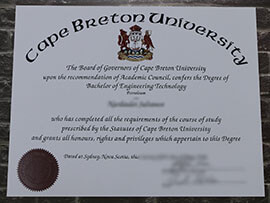 buy Cape Breton University degree