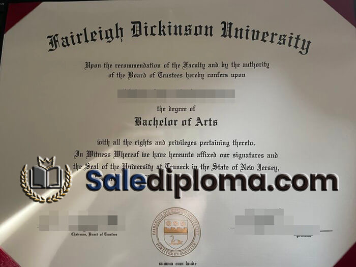 buy Fairleigh Dickinson University diploma