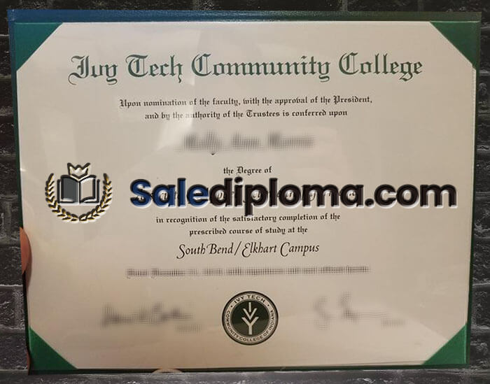 ordet Ivy Tech Community College diploma