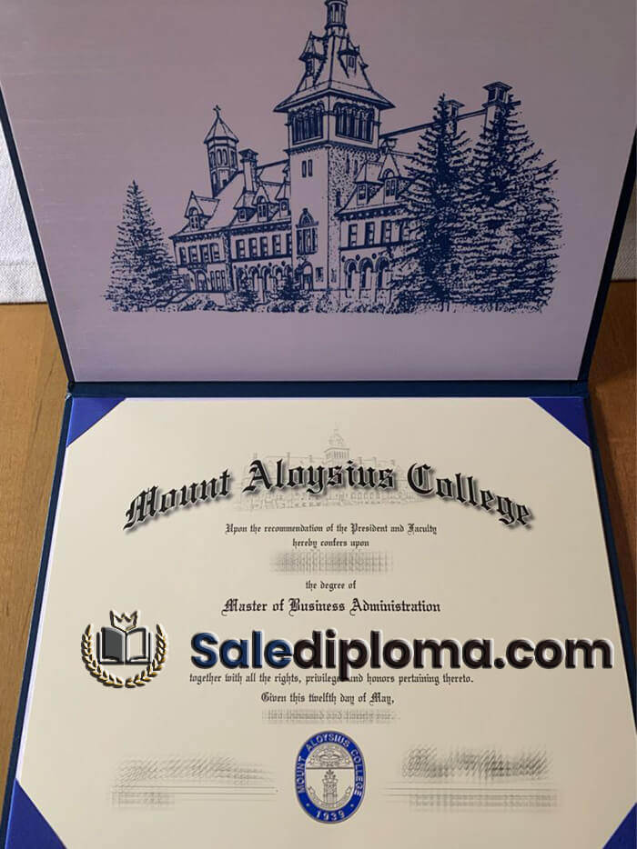 order Mount Aloysius College diploma