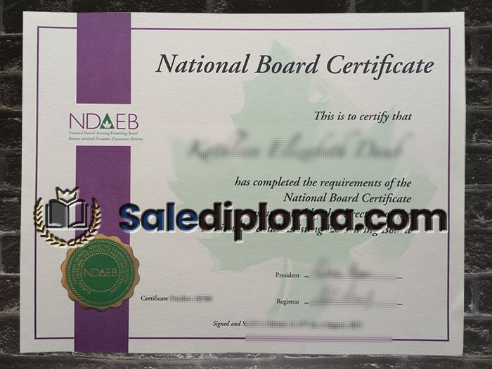 make a fake NDAEB certificate