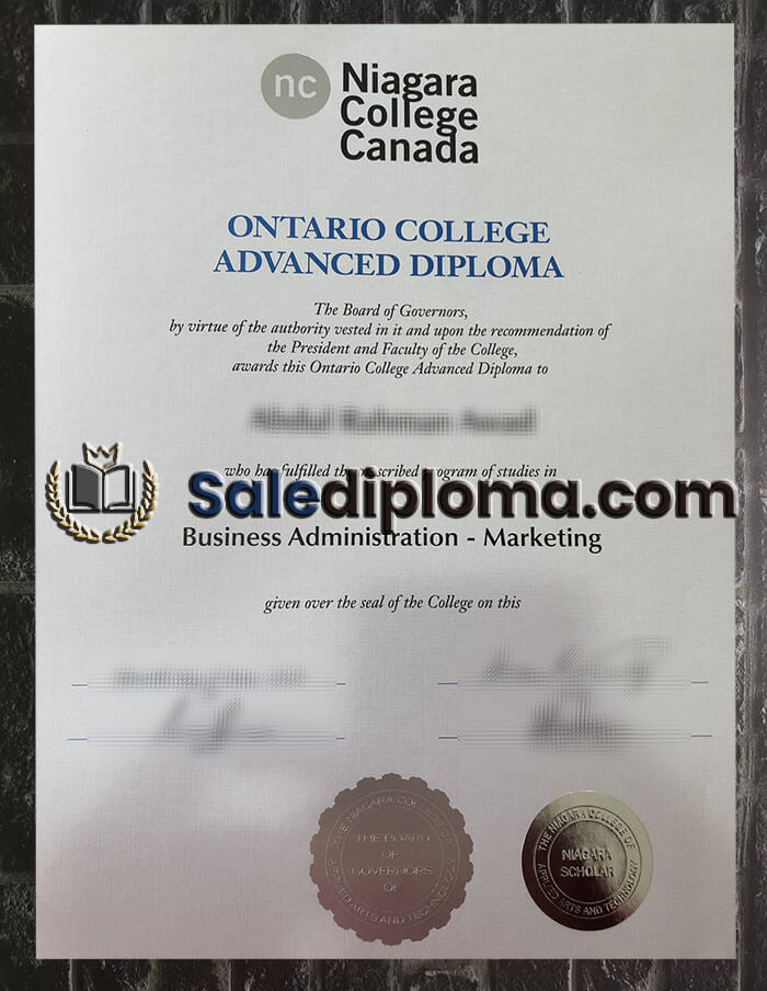 order Niagara College Canada diploma