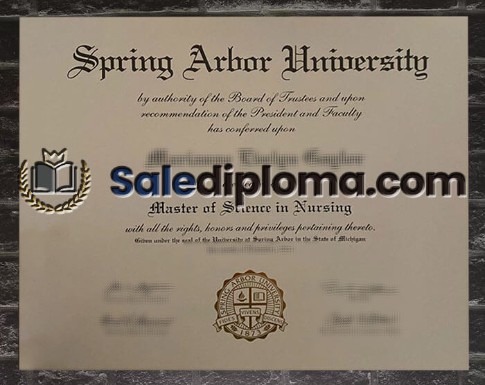 buy Spring Arbor University diploma