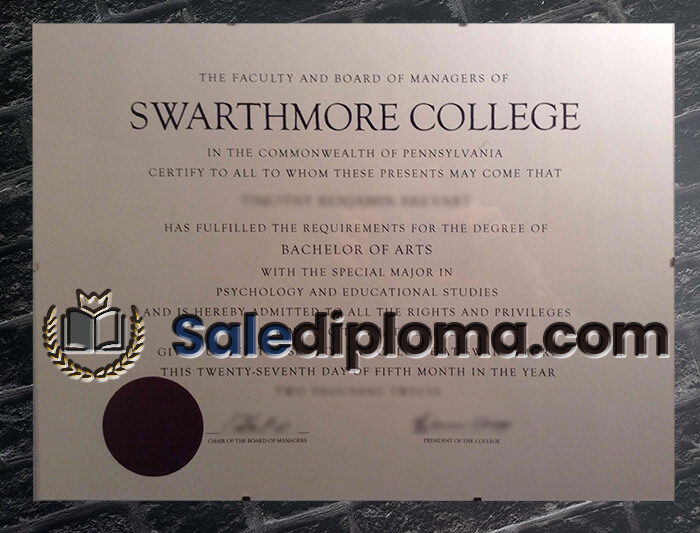 buy Swarthmore College diploma