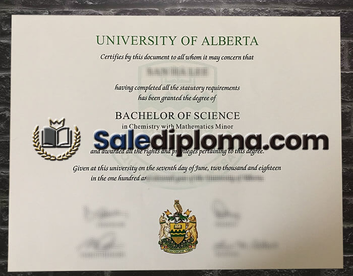 get University of Alberta diploma