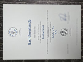order University of Applied Sciences certificate
