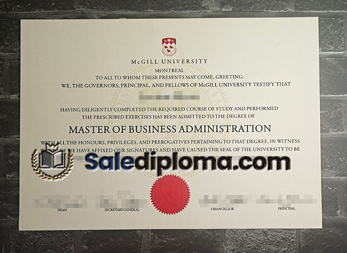 buy fake McGILL Unvierdity degree