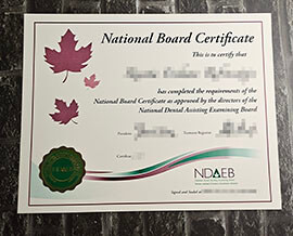 buy fake National Dental Assisting Examining Board degree