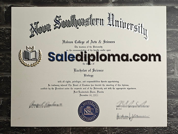 buy fake Nova Southeastern University degree