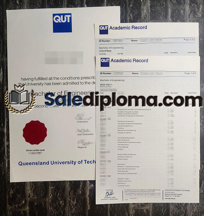 buy fake Queensland University of Technology degree
