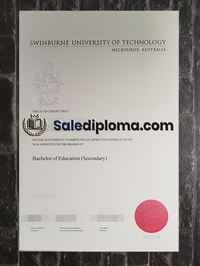 purchase fake Swinburne University of Technology diploma