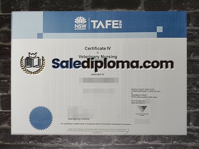 purchase fake TAFE NSW certificate