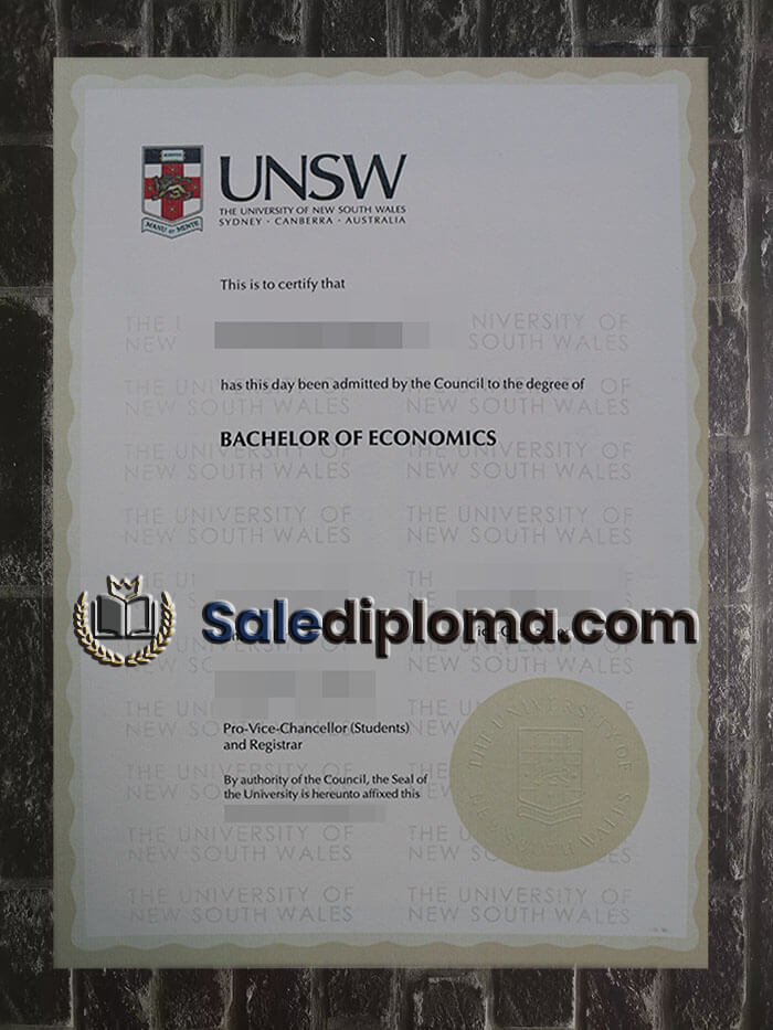 buy fake University of New South Wales diploma