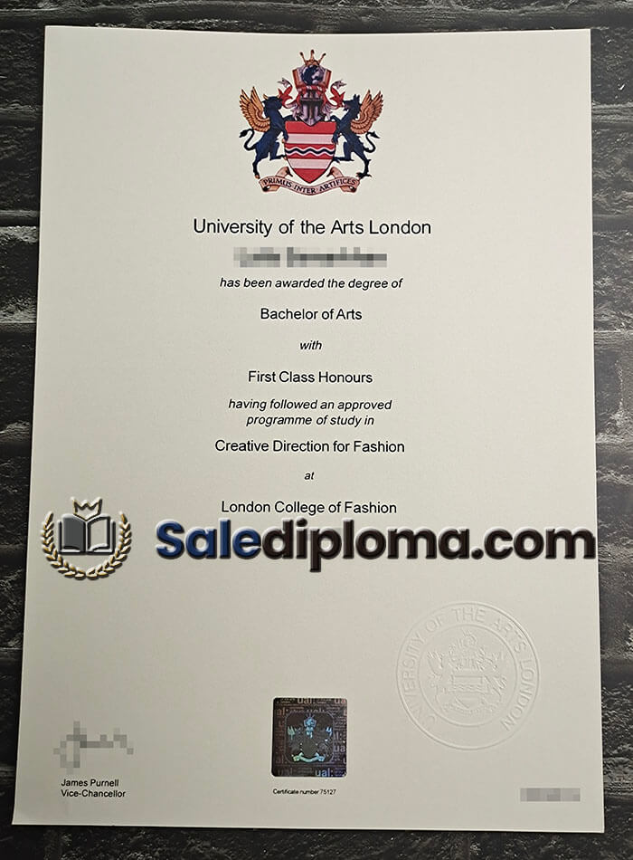 buy fake University of the Arts London degree